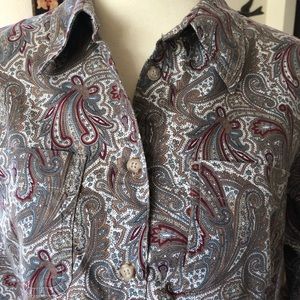 Liz Claiborne beautiful paisley shirt.